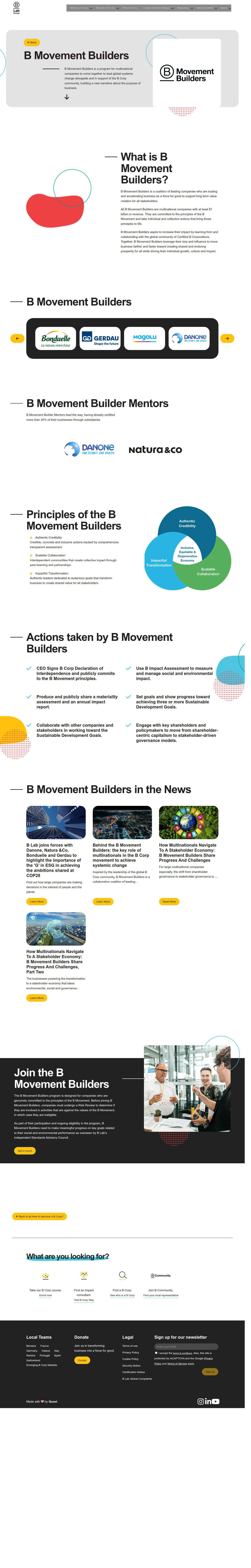B Movement Builders